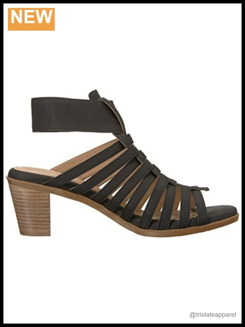 Suede Ankle Strap Block Heel Sandals Open Toe Comfortable Casual